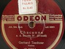 Taschner. Bach (Chaconne). Odeon O-8764-5 (2). NM-