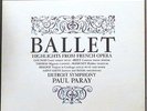 BALLET- PARAY-MERCURY LIVING PRESENCE STEREO PROMO#SR90318-RFR-1, RFR-1 M- 