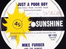 MIKE FURBER 45: JUST A POOR BOY/MAILMAN BRING ME.. AUSSIE SUNSHINE EX+/EX+ 1966