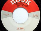 JAY CARMEN 45 A Girl / Lightning Bug DOO WOP W/ Group MINK e0603