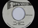 Reggae 45 LONE RANGER The Answer on Studio One