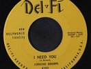 JERICHO BROWN: Lonesome Drifter / I Need You 45 Oldies