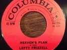 Lefty Frizzell, Heaven's Plan 45 TEEN POPCORN, Columbia