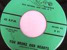 THE AVALONS Louella b/w You Broke Our Hearts 45 RARE DOO-WOP DICE EX MINT-