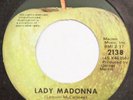 BEATLES Lady Madonna / Inner Light APPLE 45 All Rights Reserved label Near Mint