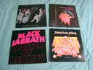 BLACK SABBATH 4 x Vinyl LPs PARANOID/BLOODY/HEAVEN AND HELL/MASTER OF REALITY VG