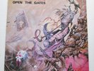 Manilla Road Open The Gates Black Dragon Heavy Metal 2x LP Lyric Sheet NM