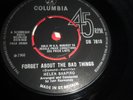 HELEN SHAPIRO 'FORGET ABOUT THE BAD THINGS' DB 7810 COLUMBIA 1966 UK 7