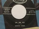 GEORGE JONES Uh Oh No/Don't Stop The Music 45 Mercury hillbilly rockabilly