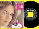 FRANCE GALL : 60's EP DEDICACÉ STICKER OLYMPIA / LAISSE TOMBER LES FILLES +3