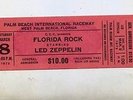 LED ZEPPELIN:ORIGINAL TICKET CONCERT FLORIDA ROCK PALM BEACH 1975-SEE