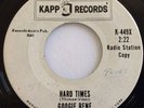 VG++ POPCORN SOUL 45 PROMO / GOOGIE RENE / LOOK AT YOUR GIRL / HARD TIIMES  KAPP
