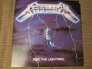 Metallica Ride The Lightning LP Elektra Records Original Sleeve with lyrics