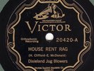 78 rpm Jazz – Dixieland Jug Blowers – Victor 20420 – Rent House Rag – E