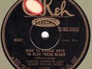 78 rpm Jazz – Lonnie Johnson and Blind Willie Dunn – Okeh 8637 – E