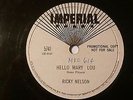 Ricky Nelson - Hello Mary Lou/Travelin Man 78 rpm single