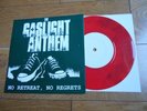 THE GASLIGHT ANTHEM - NO RETREAT , NO REGRETS - RED MARBLE WAX -Ltd 150 copies