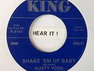 Rockabilly; Rusty York; Shake 'Em Up Baby / Peggy Sue on KING reissue