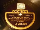 JAZZ SAM LANIN ORCH It's A Great Life ODEON 221336 E-