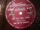 Ruby and the Romantics 78 RPM 'Moonlight and Music'/ 'Our Day Will Come'