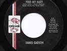 Crossover Soul 45 JAMES GADSON Got To Find My Baby/Let The Feeling Belong HEAR