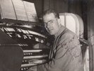 John Howlett Organist on the Regal Cinema Hull Organ Hand Signed Antique Photo