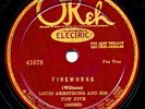 LOUIS ARMSTRONG HOT FIVE on 1928 Okeh 41078 - Fireworks / West End Blues