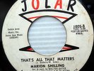 MARION SHILLING teen girl 45 THAT'S ALL THAT MATTERS / THEN I'LL FALL LOVE e9929