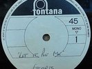 ESCORTS LET IT BE ME ORIGINAL ONE-SIDED FONTANA RECORDS ACETATE 10