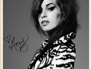 Amy Winehouse signed autographed print, on gold frame, choice of sizes