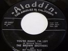 Rockabilly 45 BROWN BROTHERS 