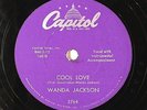 HEAR  Rare Rockabilly 78 WANDA JACKSON Cool Love/Did You Miss Me CAPITOL 3764 E+