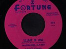 NATHANIEL MAYER & FABULOUS TWILIGHTS: Village Of Love / I Want A Woman 45 (red