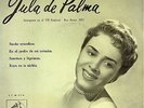 JULA DE PALMA, EP, SUEÑO CRISTALINO + 3,SPANISH EDIT.1959