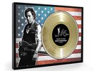 Bruce Springsteen Born To Run Framed Gold Disc Display ( A4 Size )
