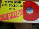 SEX PISTOLS -NEVER MIND THE BOLLOCKS -RED VINYL- PUNK ALBUM-CLASH DAMNED