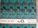Michael Jackson - 2009 O2 Concert Tickets Sheet - Uncut. Blue. Hologram.