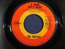 The Beatles- Rare Target Dome Capitol Label 45- A Hard Days Night