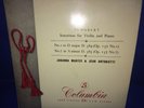 33CX 1359 B/G* SAMPLE* JOHANNA MARTZY* SCHUBERT VIOLIN SONATINAS* ANTONIETTI* NM