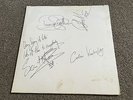 DIAMOND HEAD - LIGHTNING TO THE NATIONS - FULLY AUTOGRAPED WHITE LABEL PROMO LP
