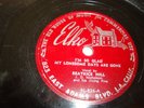 JUMP BLUES- BEATRICE HILL - JD NICHOLSON- ELKO 78 RPM - MY LONESOME DAYS- LISTEN