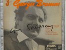 autographe autogramm signed  dédicace georges brassens  45t chanson auvergnat