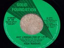 FOUR WONDERS Just Looking For My Love NORTHERN SOUL 45 on SOLID FOUNDATION HEAR