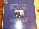 FRANCESCATTI CASADESUS Beethoven Complete Violin Sonatas 4-LP-Box CBS