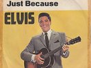 ELVIS PRESLEY-BLUE MOON/JUST BECAUSE-RARE ORIGINAL GERMAN PS 7