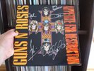 GUNS N ROSES FULLY SIGNED IN SILVER PAINT PEN USA APPETITE FOR DESTRUCTION LP