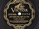 Victor #21675: Roger Wolfe Kahn Or-Anything You Say/In A Bamboo Garden E+ clean