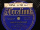 Vocalion 04443 Peetie Wheatstraw w CHARLIE JORDAN 1930 sidies E-/VG+  78 rpm
