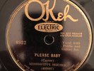 Okeh 8922 Mississippi Sheiks PLEASE BABY  E-/EE- 78 rpm  rare one 1931