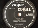 HEAR  Rockabilly 78 JOHNNY BURNETTE Touch Me/Eager Beaver Baby VOGUE CORAL E